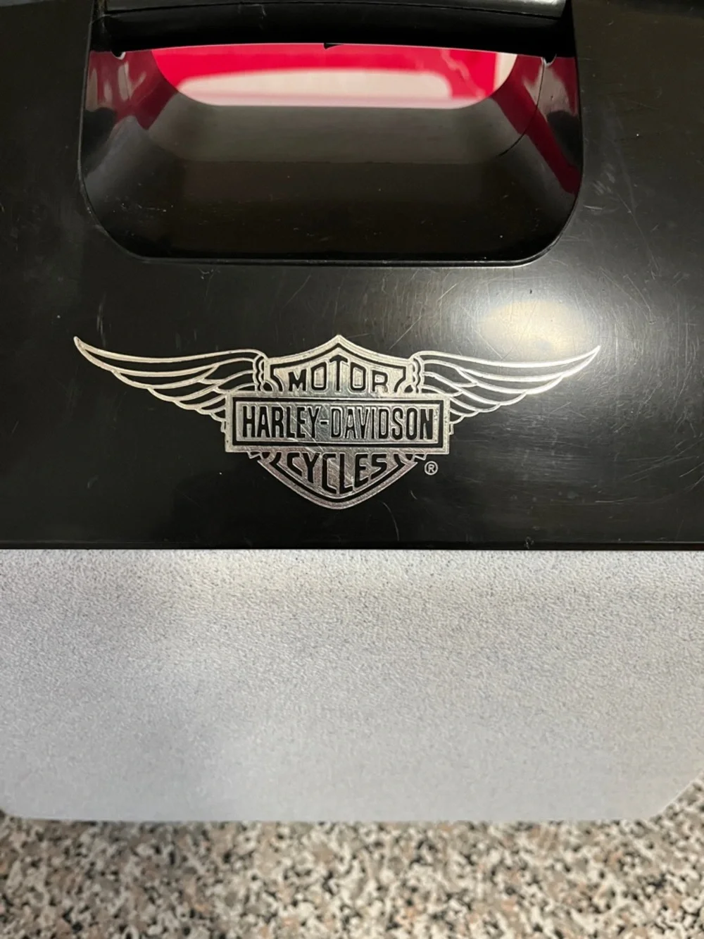 Harley-Davidson Two-Tone Portable Cooler - Black & Light Gray - Picture 2 of 7